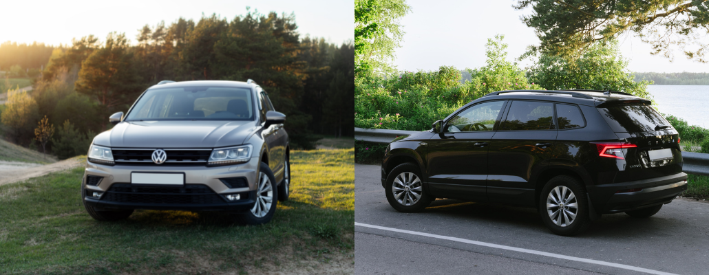 Fahrzeugvergleich: VW Tiguan vs. Skoda Karoq
