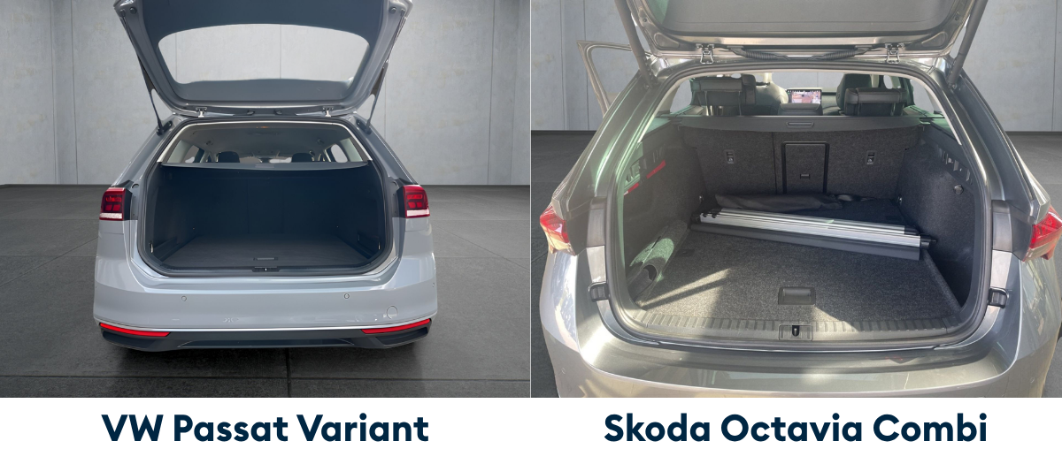 Skoda Octavia Combi und VW Passat Variant – Kofferraum-Vergleich