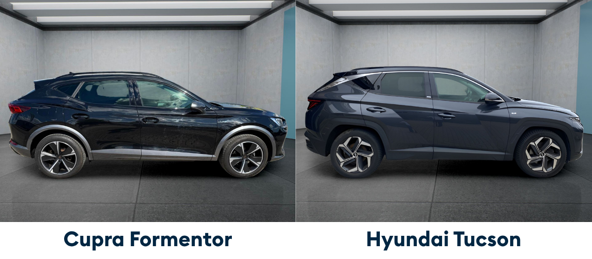 Hyundai Tucson und Cupra Formentor im Außenvergleich
