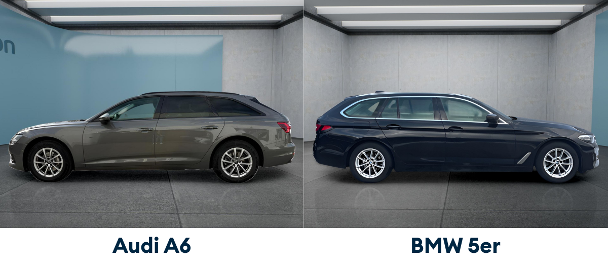 Audi A6 und BMW 5er im Außenvergleich