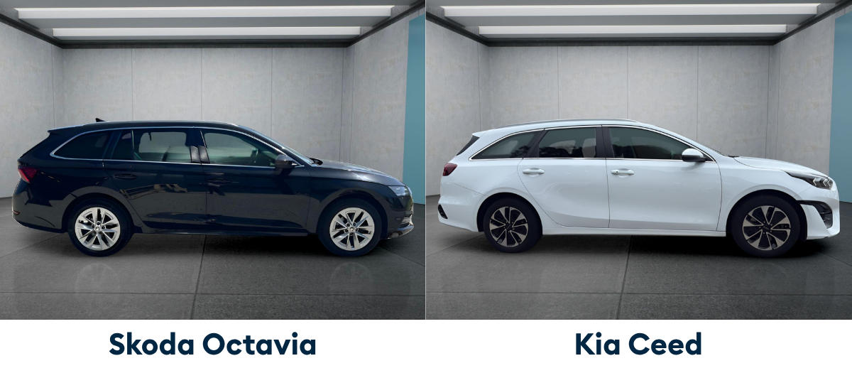 Kia Ceed und Skoda Octavia im Außenvergleich