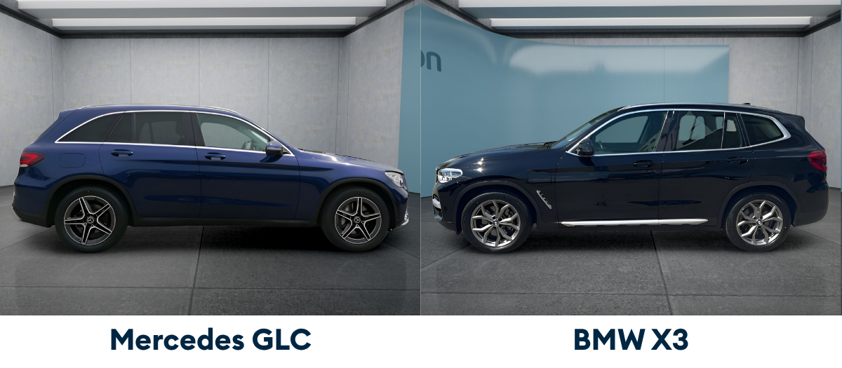 BMW X3 und Mercedes GLC im Außenvergleich