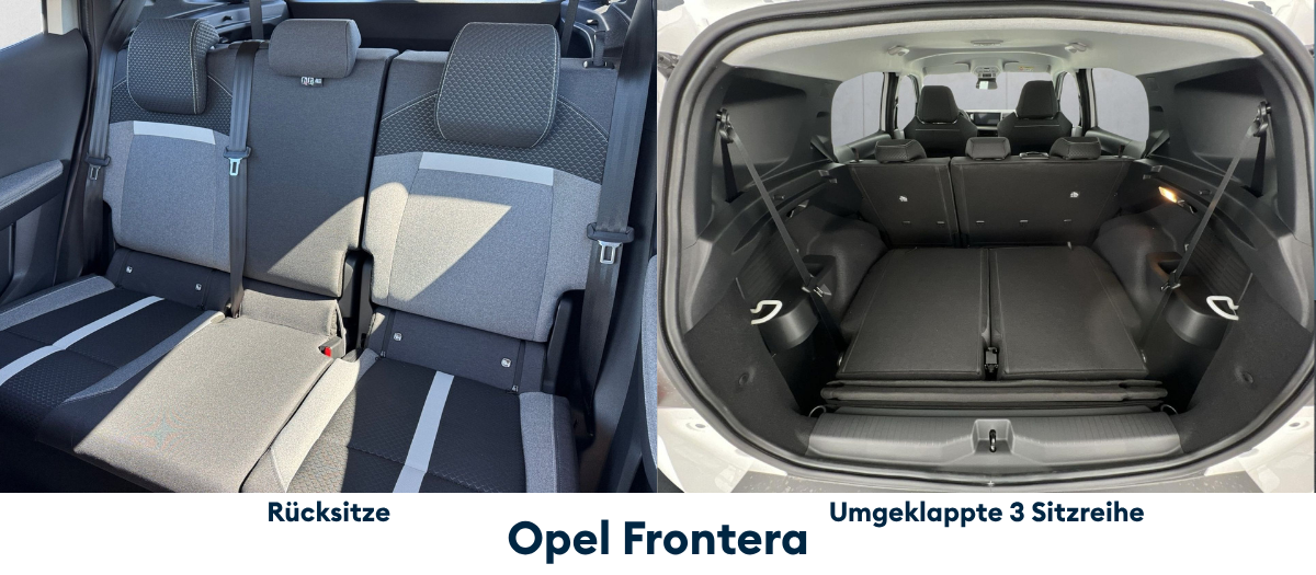 Opel Frontera 7-Sitzer Innenraum