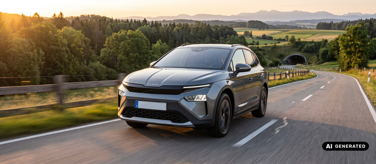 Skoda Elroq auf der Straße