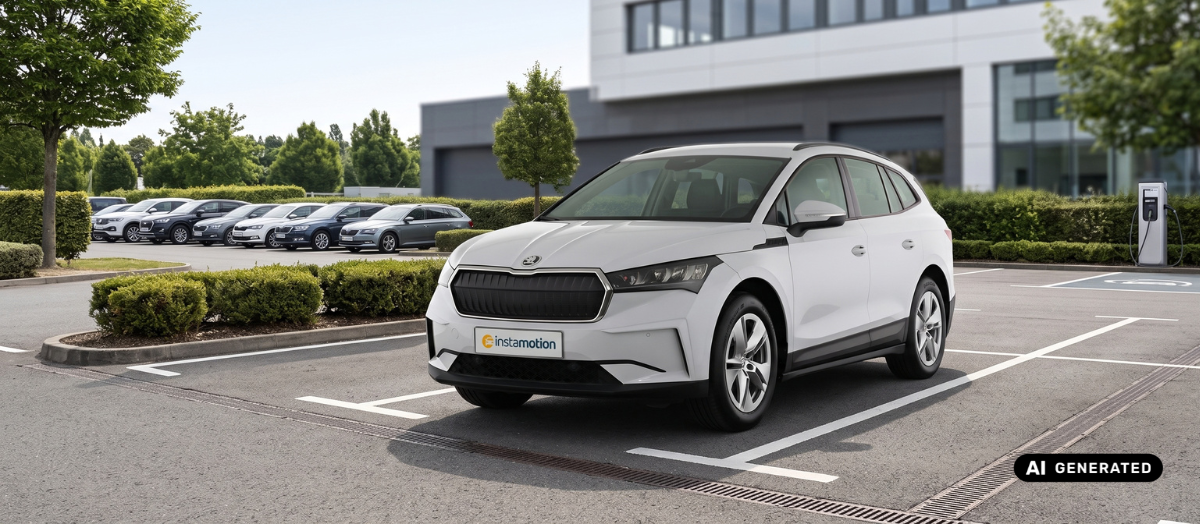 Skoda Enyaq auf der Landstraße