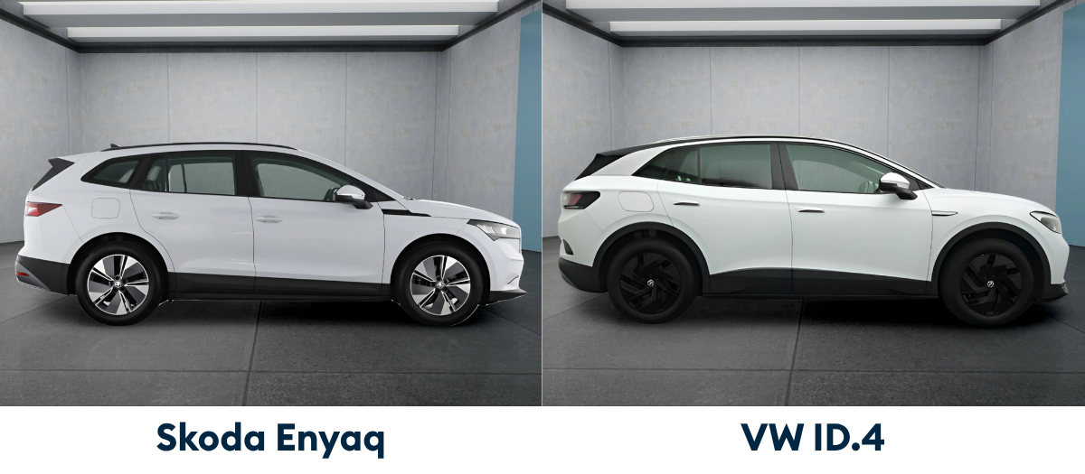 Skoda Enyaq und VW ID.4 im Außenvergleich